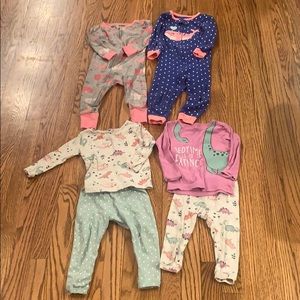 18 month girls footless pjs